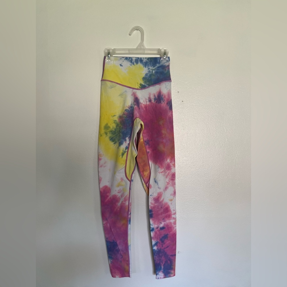 Balance Athletica Tie-Dye Leggings - Pink, Yellow, Blue